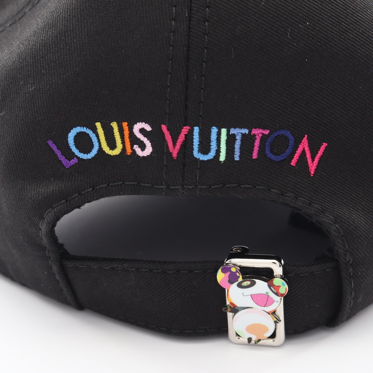 LV × TM スーパーフラット キャップ コットン ブラック マルチカラー ルイヴィトン