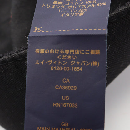 LV × TM スーパーフラット キャップ コットン ブラック マルチカラー ルイヴィトン