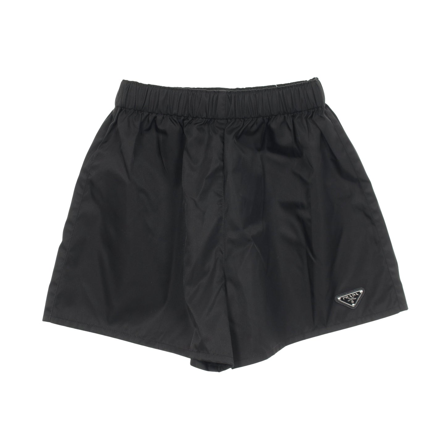 Re-Nylon ショート パンツ ナイロン ブラック プラダ