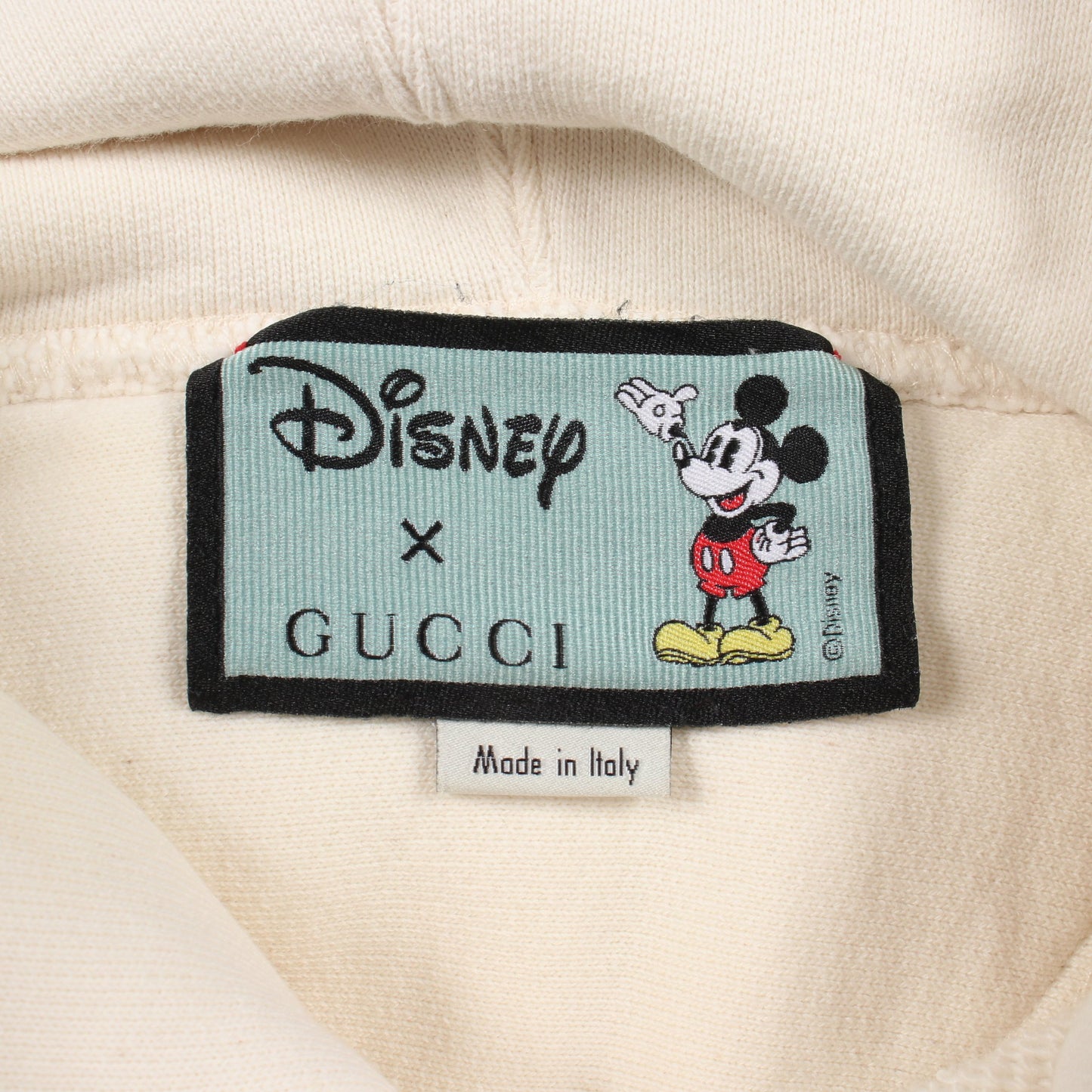 GUCCI × Disney プルオーバーパーカー コットン オフホワイト グリーン グッチ