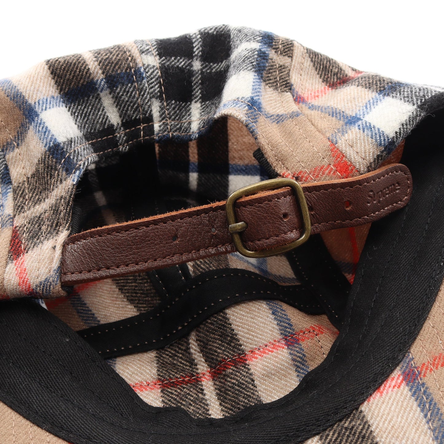 Lochcarron Camp Cap チェック柄 キャップ ウール ベージュ マルチカラー シュプリーム