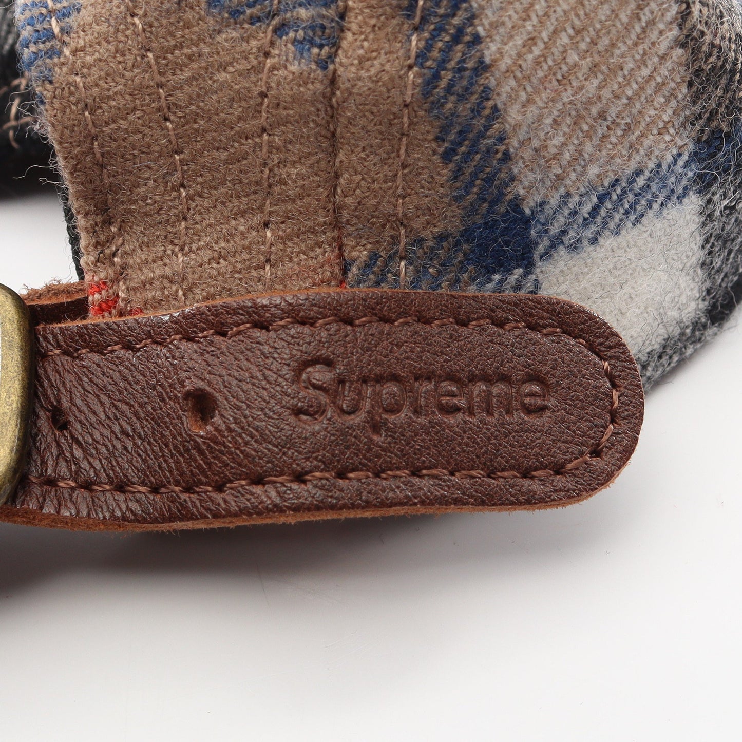 Lochcarron Camp Cap チェック柄 キャップ ウール ベージュ マルチカラー シュプリーム