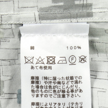 Coups de Goua'H 長袖 シャツ コットン ライトグレー マルチカラー エルメス