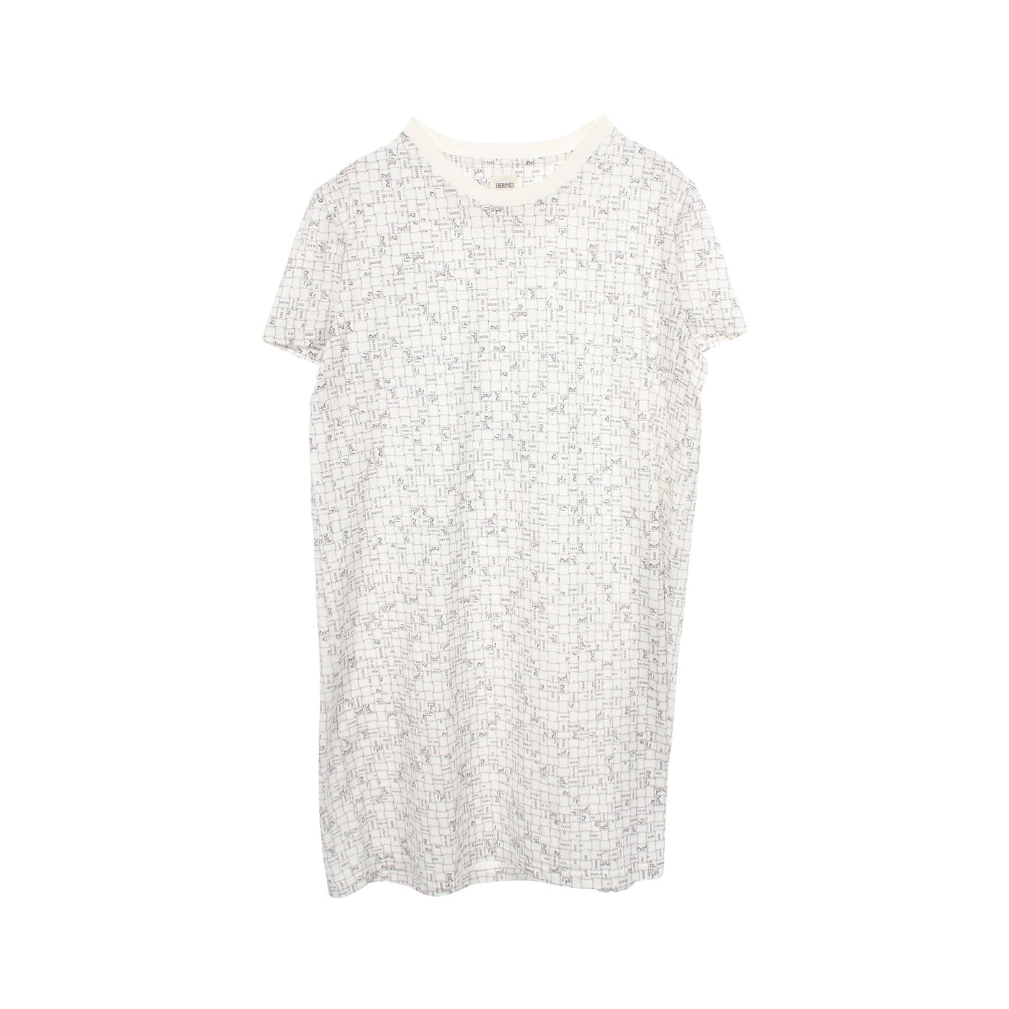 BOLDUC AU CARRE ボルデュック Tシャツ ワンピース コットン ホワイト エルメス