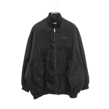 Re-Nylon トライアングルロゴ ブルゾン ジャケット ナイロン ブラック プラダ