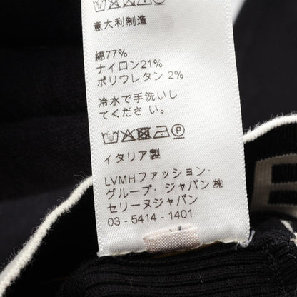 ロゴ アスレチック ニット スポーツブラ タンクトップ コットン ブラック セリーヌ