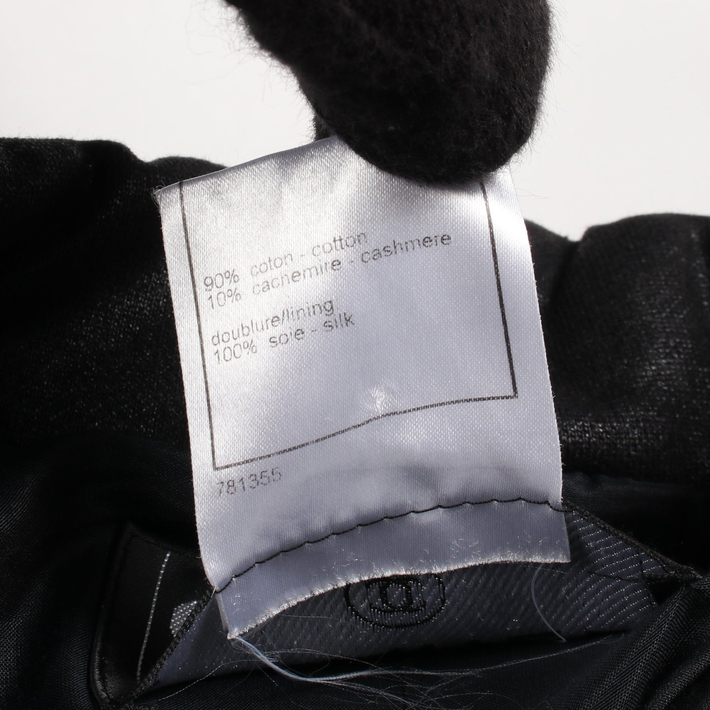 ココライン ジャケット コットン カシミヤ ブラック シャネル アウター CHANEL
