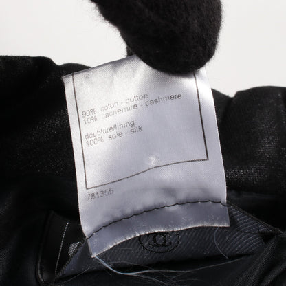 ココライン ジャケット コットン カシミヤ ブラック シャネル アウター CHANEL