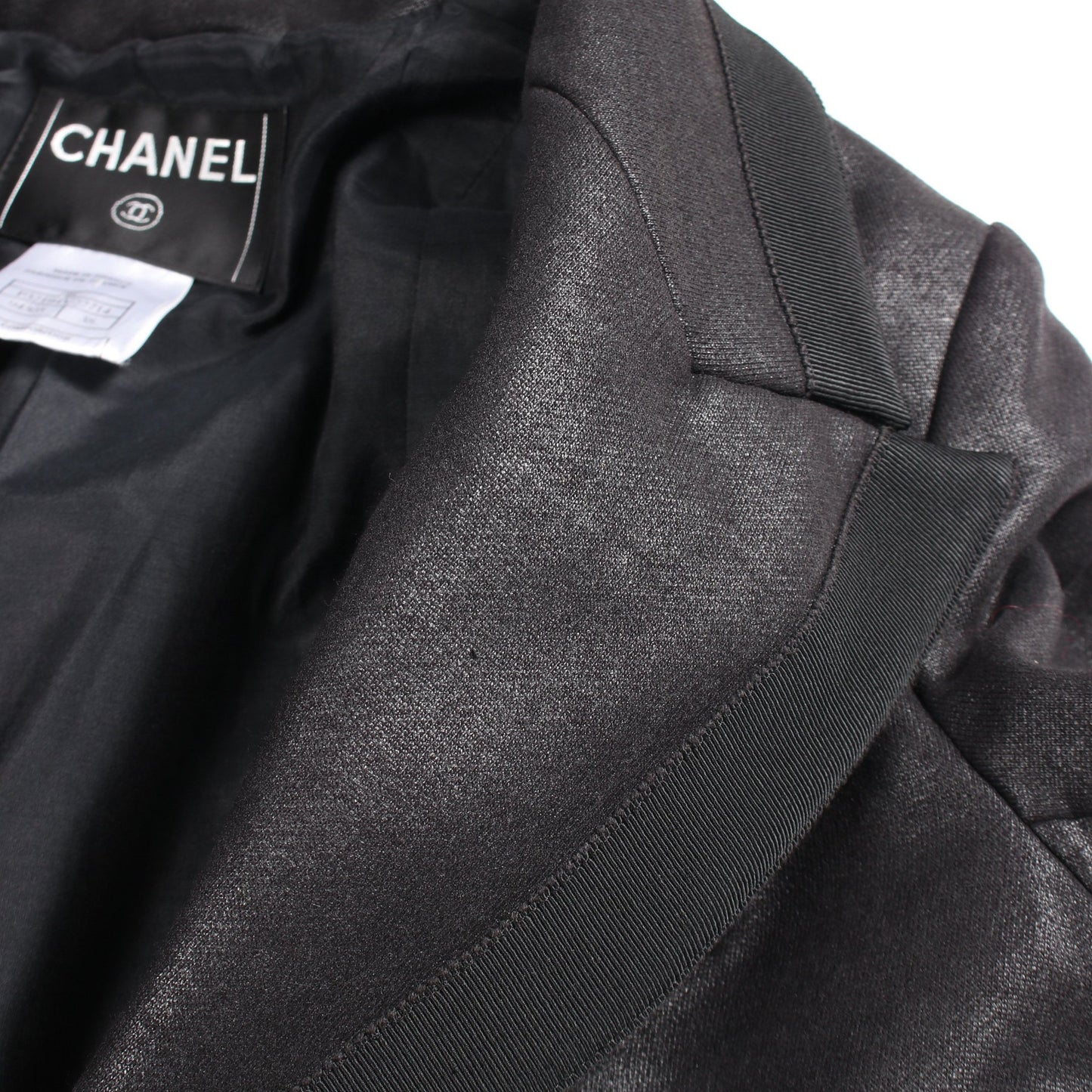 ココライン ジャケット コットン カシミヤ ブラック シャネル アウター CHANEL