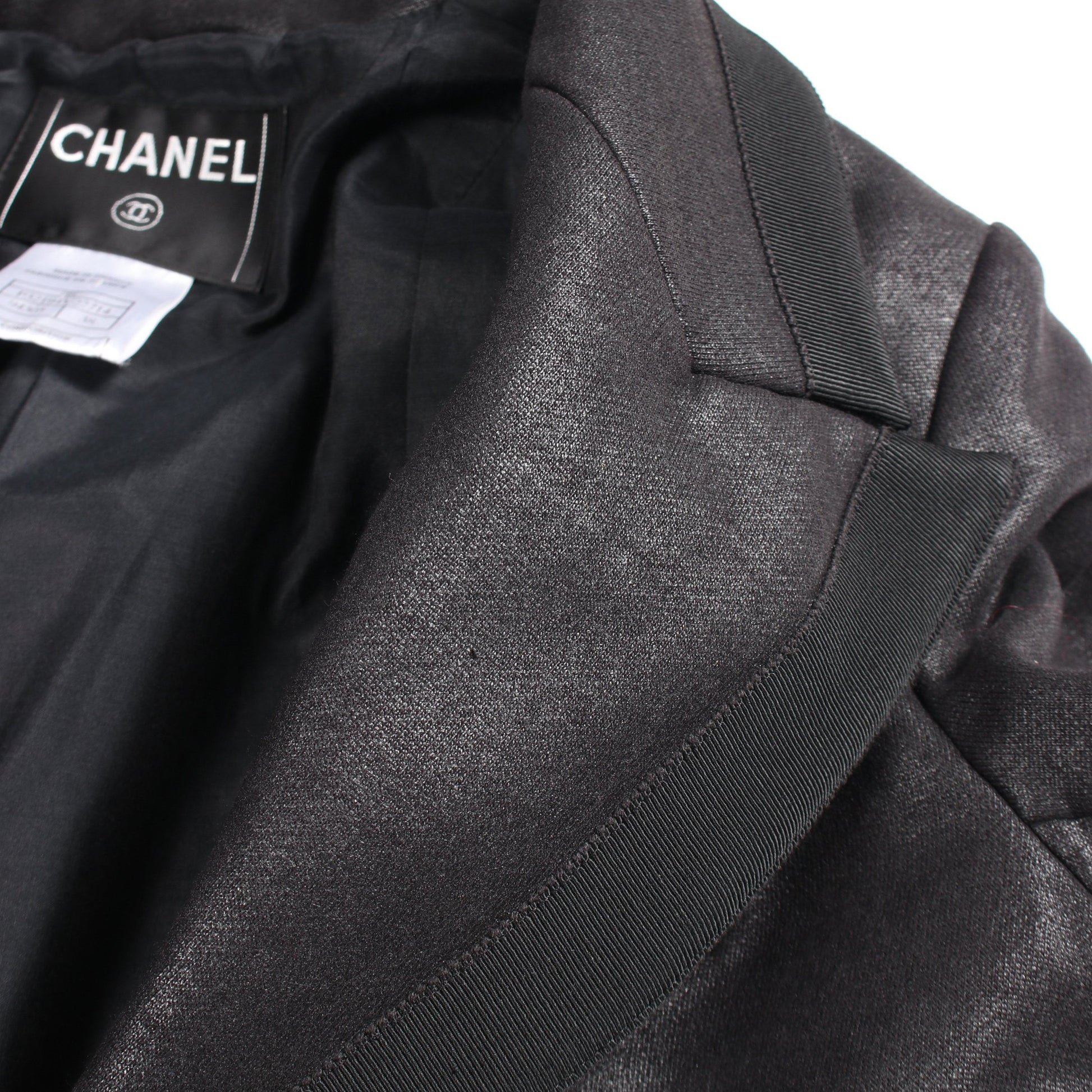 ココライン ジャケット コットン カシミヤ ブラック シャネル アウター CHANEL
