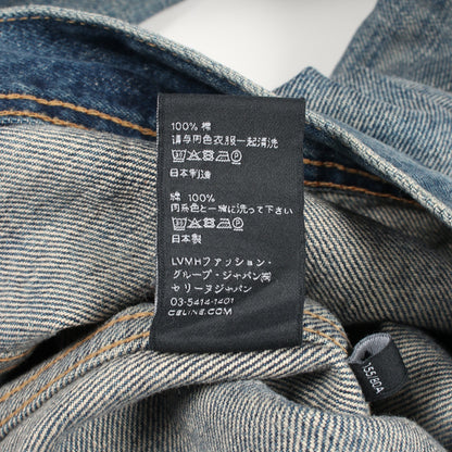 トリオンフボタン デニムジャケット コットン インディゴブルー セリーヌ