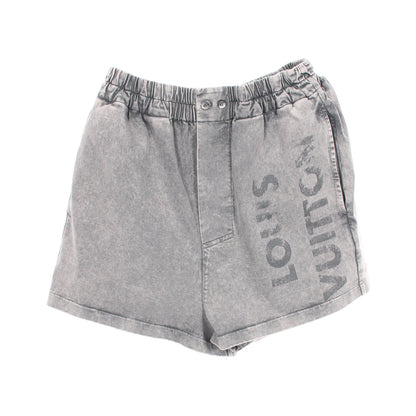 ロゴ ショート パンツ コットン グレー ルイヴィトン