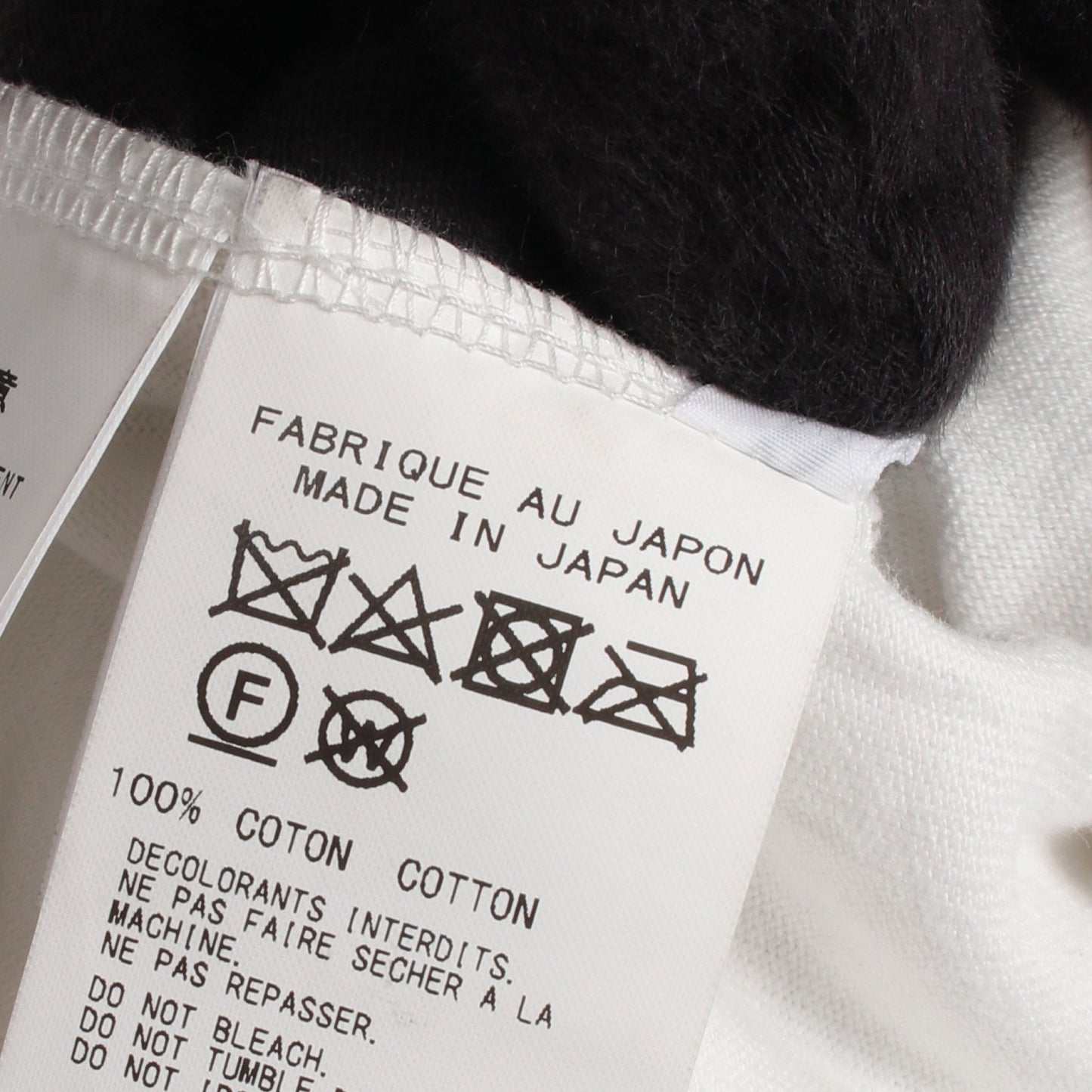 クルーネック 長袖Tシャツ コットン ホワイト ヨウジヤマモト