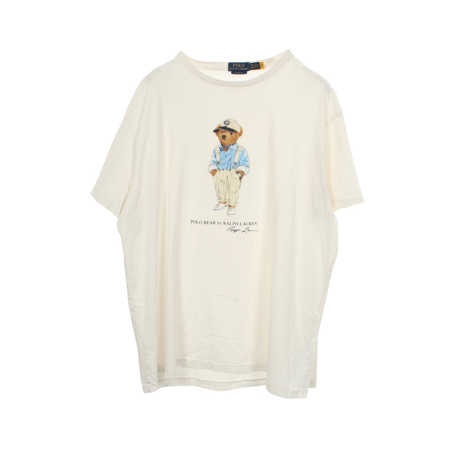 ポロベア 半袖Tシャツ コットン ホワイト マルチカラー ポロラルフローレン