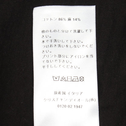 J'ADIOR 8 半袖Tシャツ コットン ブラック クリスチャンディオール