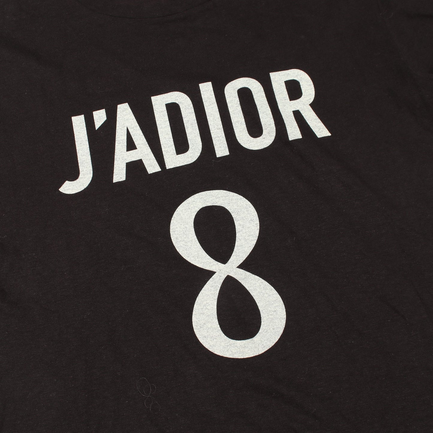 J'ADIOR 8 半袖Tシャツ コットン ブラック クリスチャンディオール