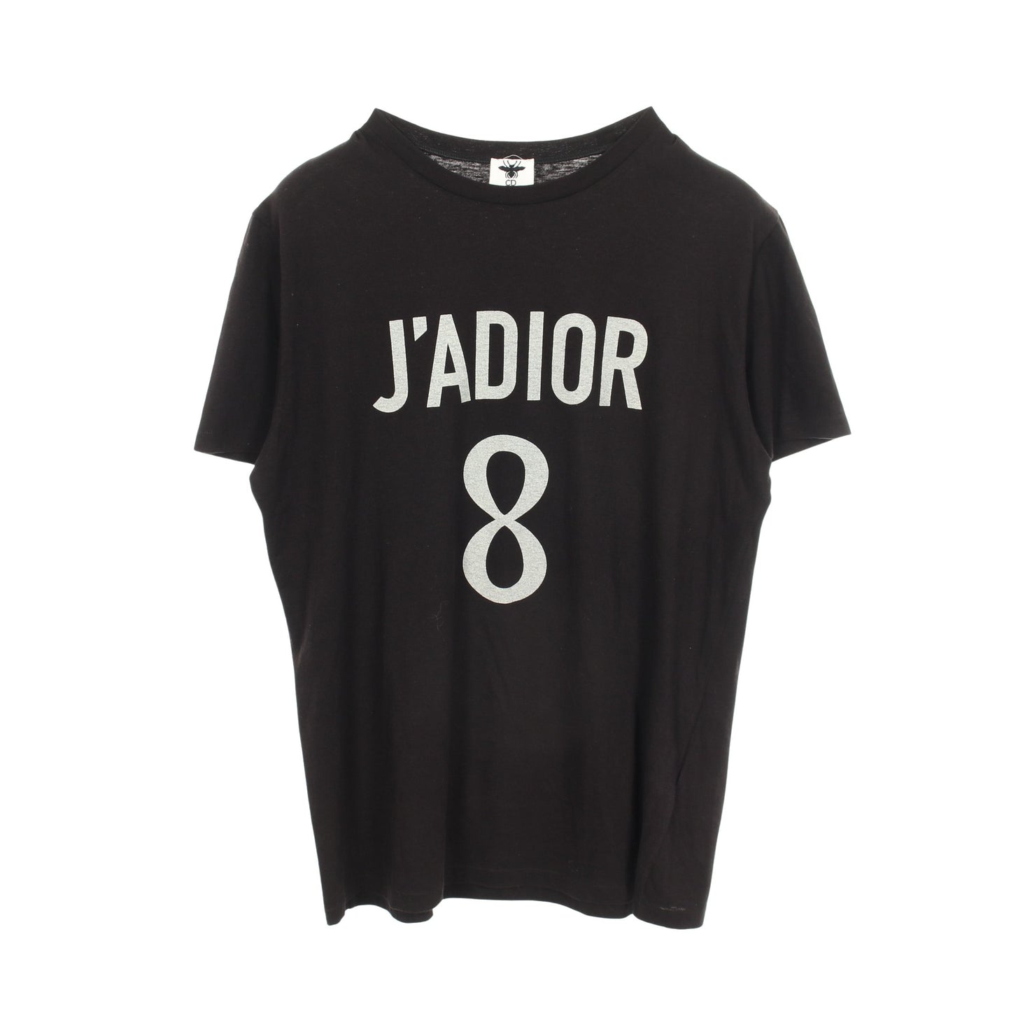 J'ADIOR 8 半袖Tシャツ コットン ブラック クリスチャンディオール