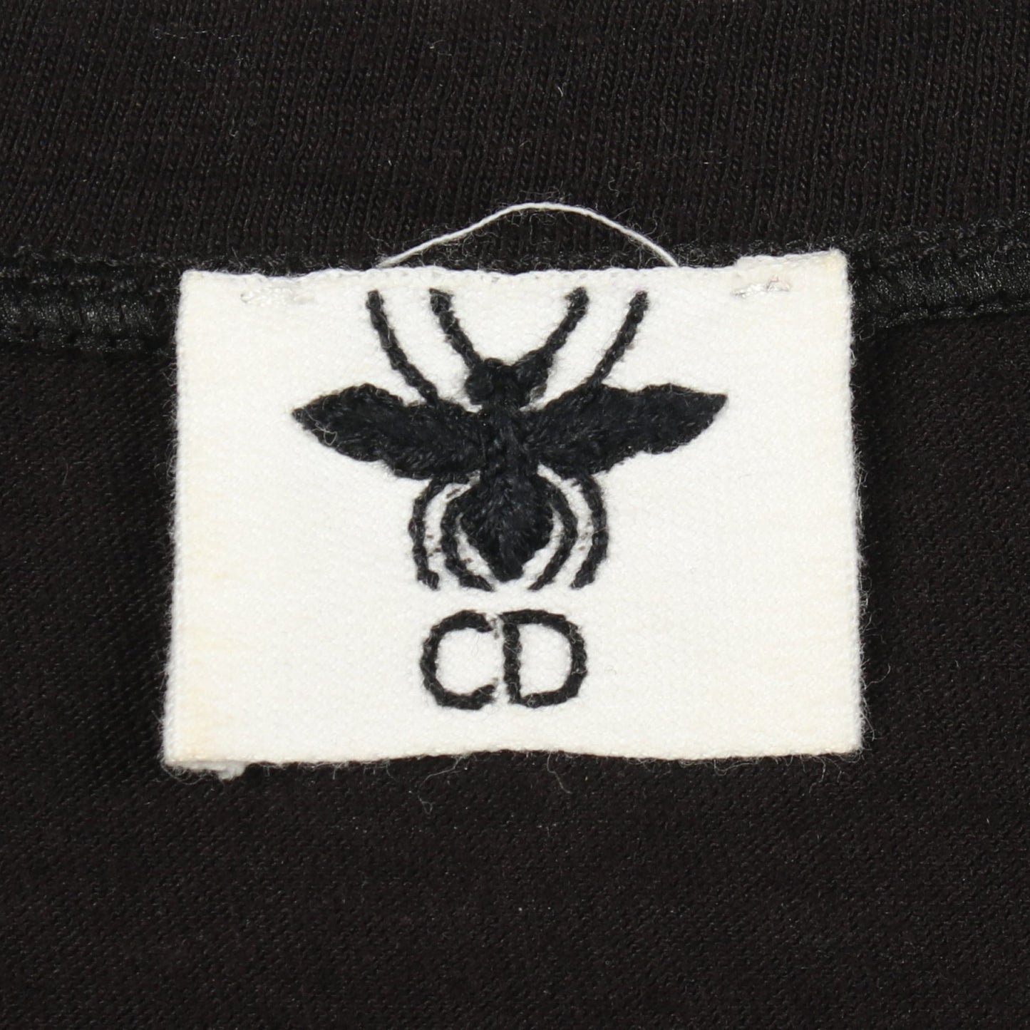 J'ADIOR 8 半袖Tシャツ コットン ブラック クリスチャンディオール