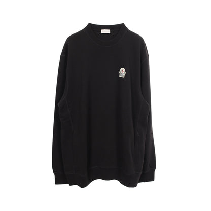 Genius × GENTLE MONSTER クルーネック スウェットシャツ コットン ブラック モンクレール