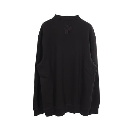Genius × GENTLE MONSTER クルーネック スウェットシャツ コットン ブラック モンクレール