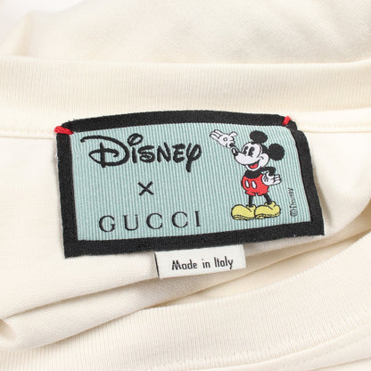GUCCI × Disney ミッキーマウス 半袖Tシャツ コットン オフホワイト マルチカラー グッチ