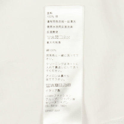 ロゴプリント クルーネック 半袖Tシャツ コットン ホワイト セリーヌ トップス CELINE