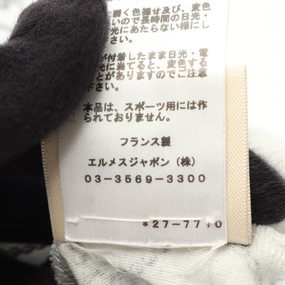 総柄 半袖Tシャツ コットン ホワイト エルメス トップス HERMES