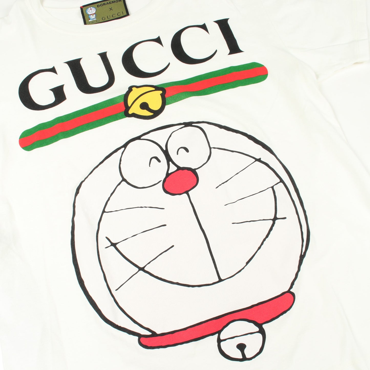 GUCCI × ドラえもん 半袖Tシャツ コットン ホワイト マルチカラー グッチ