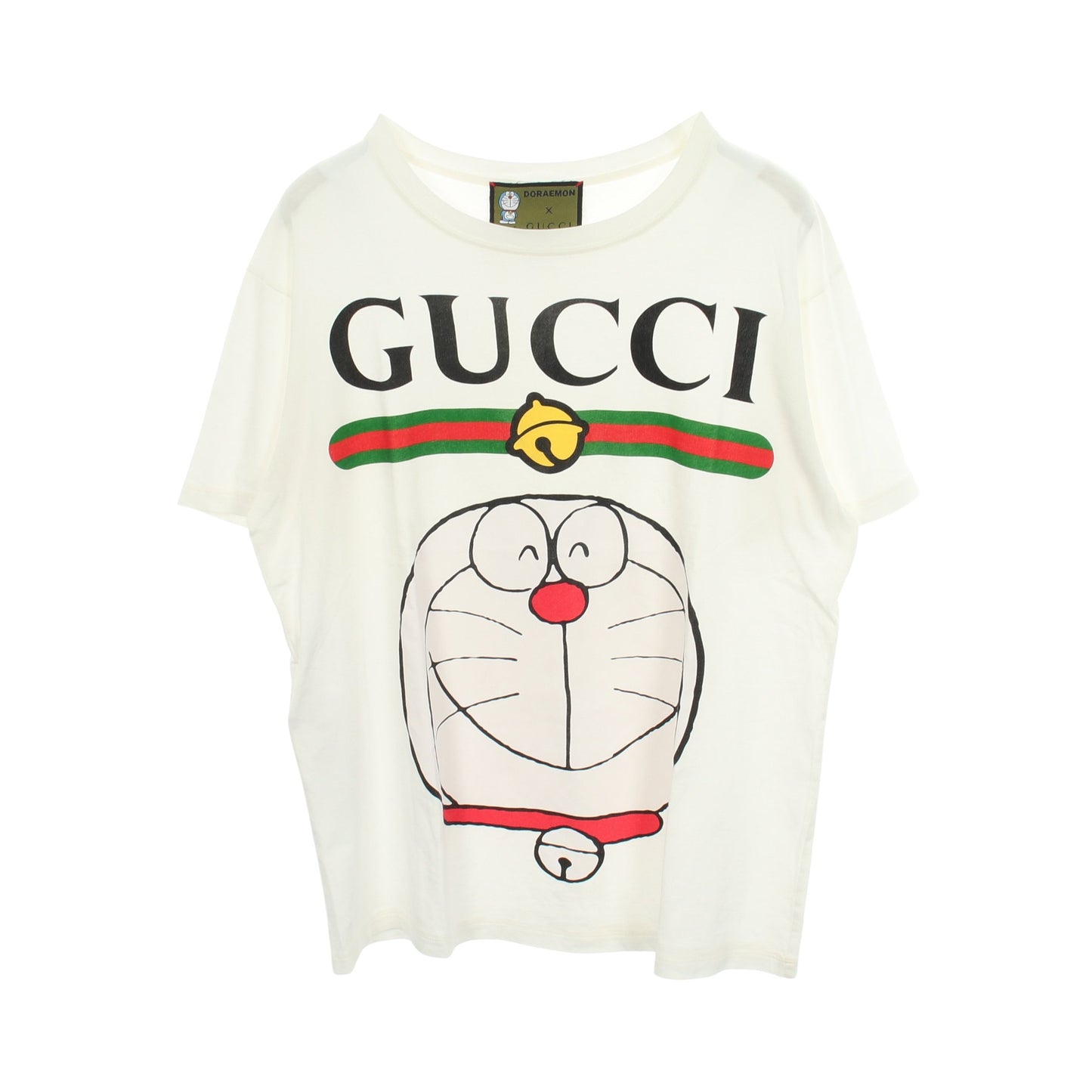 GUCCI × ドラえもん 半袖Tシャツ コットン ホワイト マルチカラー グッチ