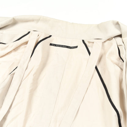 2WAY WIDE JACKET ジャケット コットン リヨセル リネン オフホワイト マイビューティフルランドレット