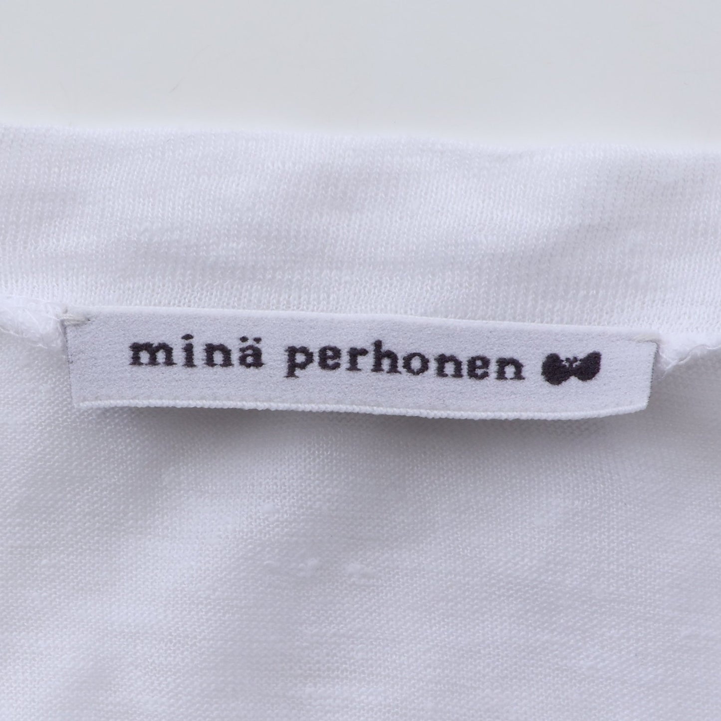 humming days 半袖Tシャツ リネン ホワイト ミナペルホネン トップス mina perhonen
