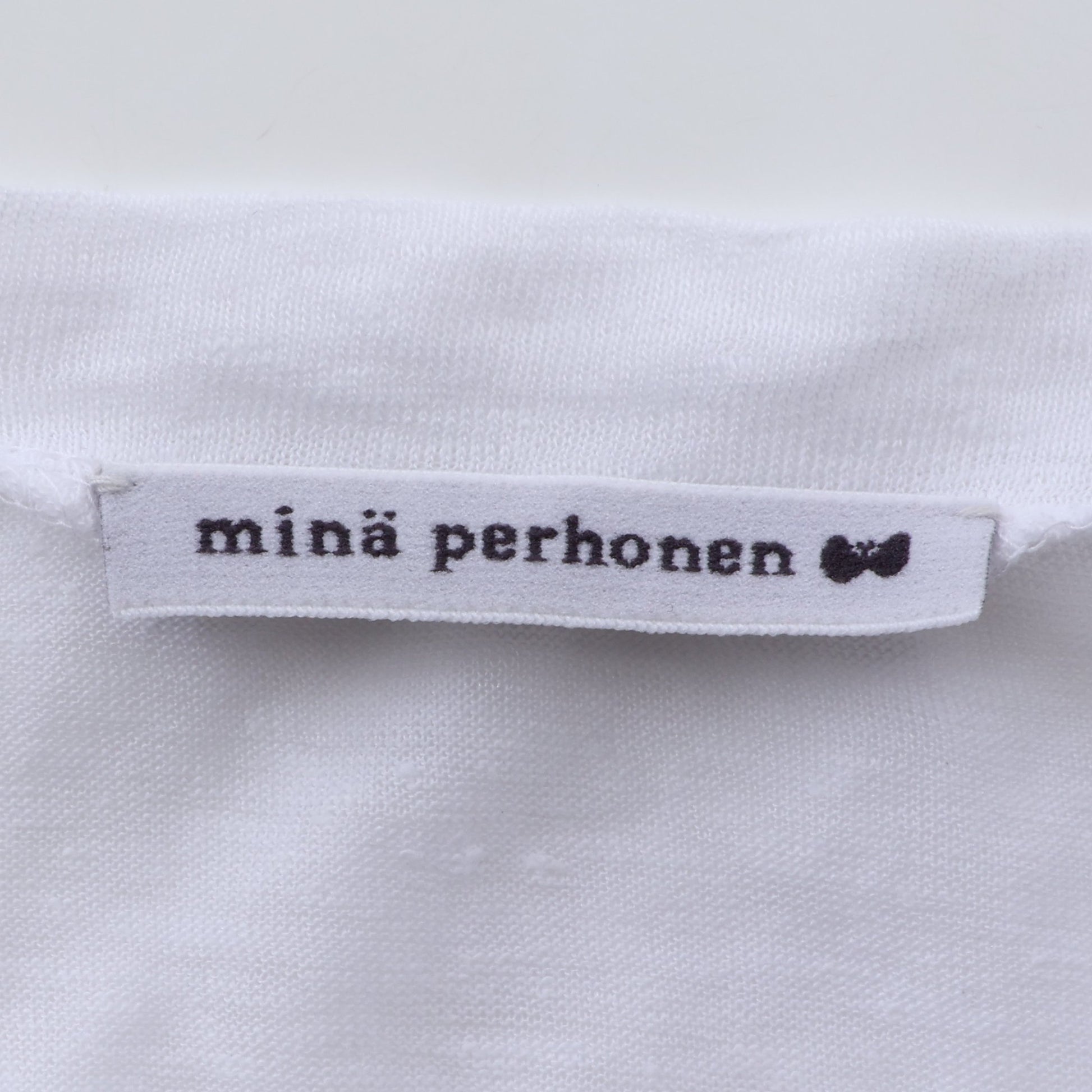 humming days 半袖Tシャツ リネン ホワイト ミナペルホネン トップス mina perhonen