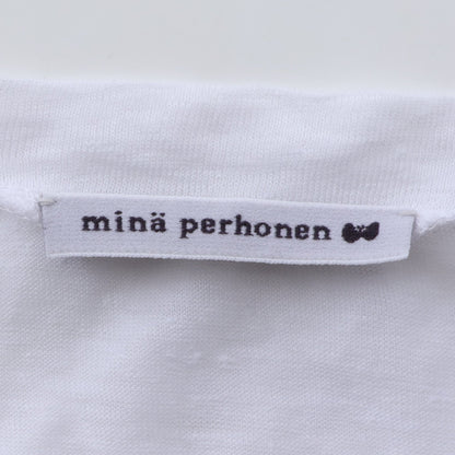 humming days 半袖Tシャツ リネン ホワイト ミナペルホネン トップス mina perhonen