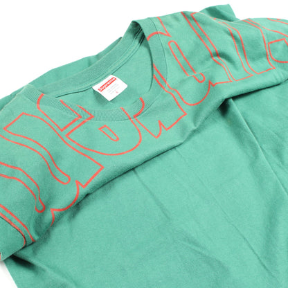 Upside Down Tee クルーネック 半袖Tシャツ コットン グリーン シュプリーム
