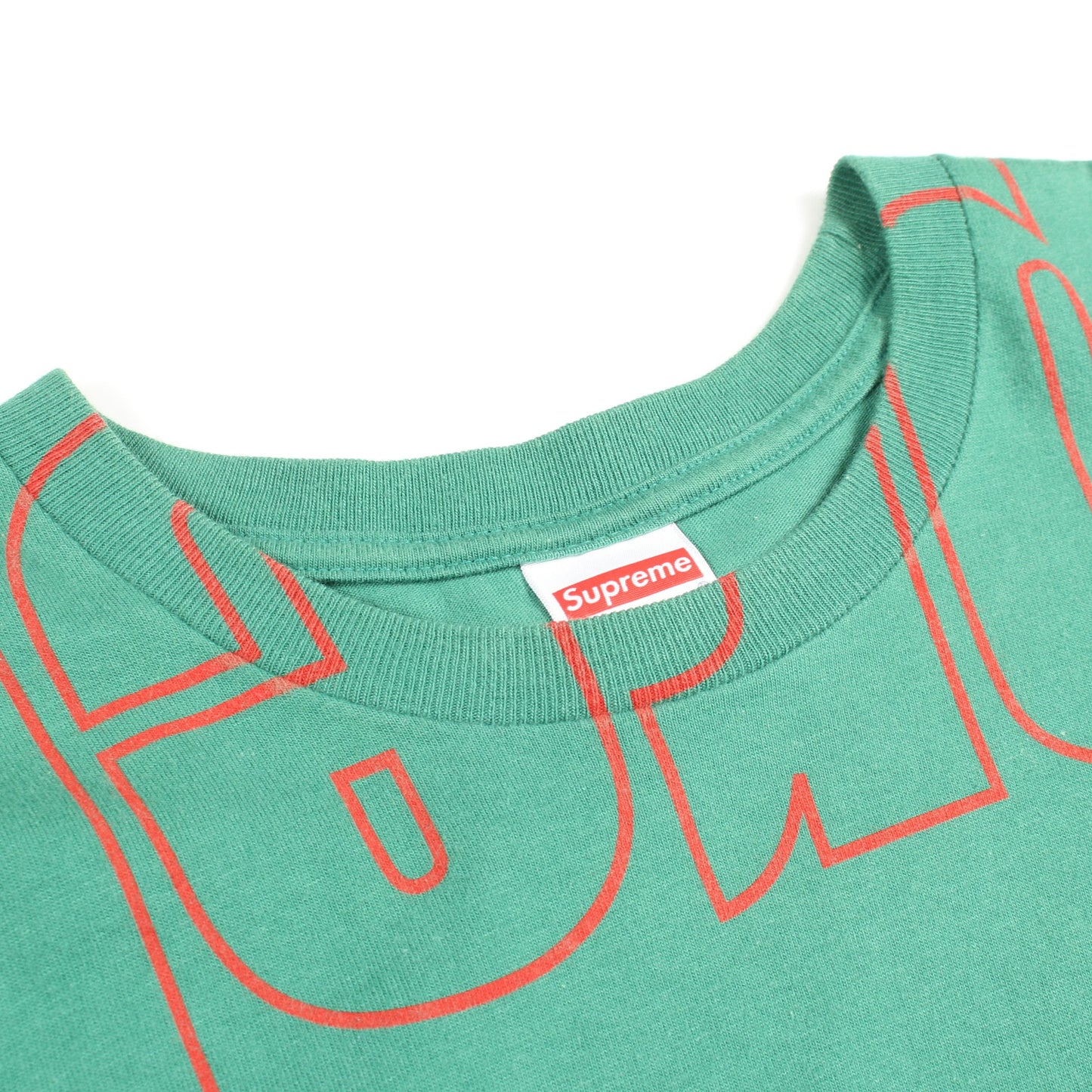 Upside Down Tee クルーネック 半袖Tシャツ コットン グリーン シュプリーム