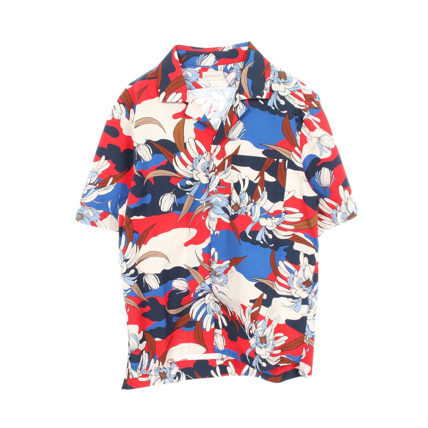 CAMICIA フローラル 総柄 半袖 シャツ コットン マルチカラー モンクレール