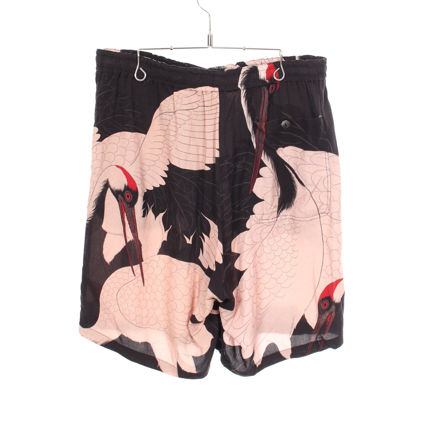BUDSPOOL × GAKKIN 赤目鶴 パンツ レーヨン ブラック ベージュ レッド バッズプール