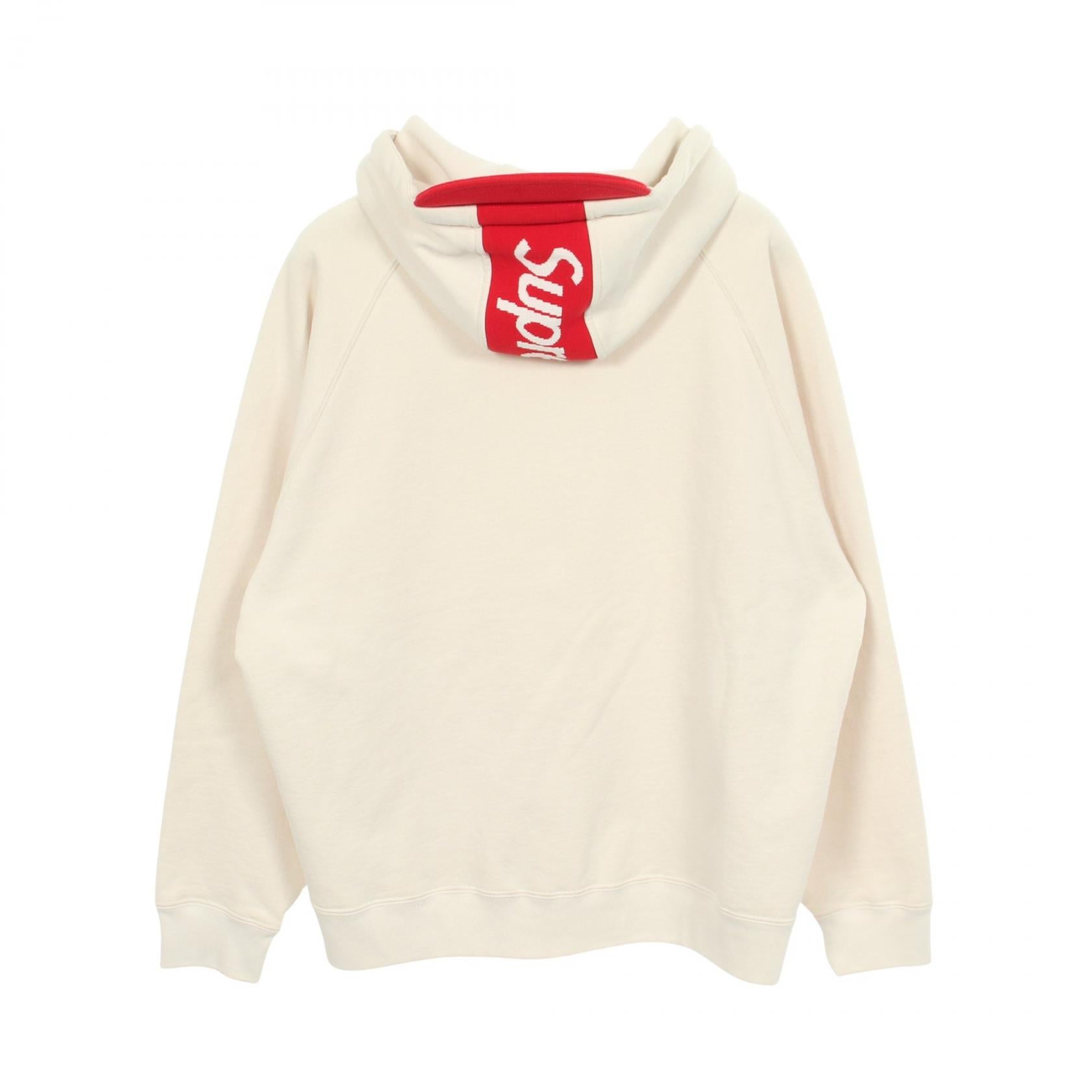 Brim Zip Up Hooded Sweatshirt 裏起毛 ジップアップパーカー コットン アイボリー レッド シュプリーム トップス Supreme