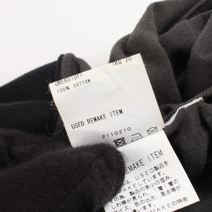 グラフィック プリント ヴィンテージ 半袖Tシャツ コットン グレー ブラック ディスカバード