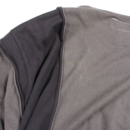グラフィック プリント ヴィンテージ 半袖Tシャツ コットン グレー ブラック ディスカバード