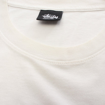 STUSSY No4 Pigment Dyed Tee SSリンク X 半袖Tシャツ コットン ホワイト ブラック ステューシー