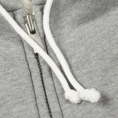 Sacai × Fragment Design ロゴプリント ジップアップパーカー コットン グレー サカイ