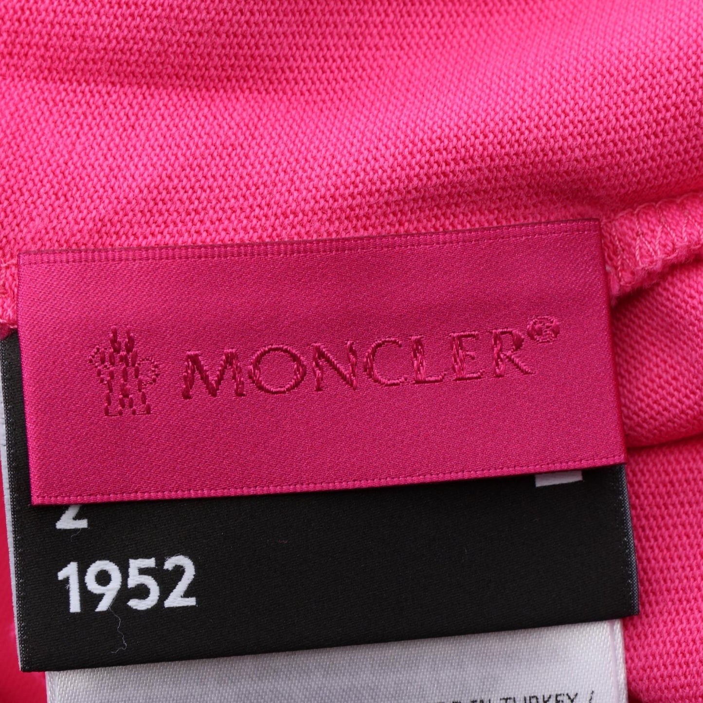 GENIUS 2 MONCLER 1952 ロゴプリント 長袖Tシャツ コットン ピンクパープル モンクレール