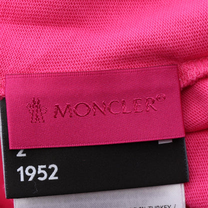 GENIUS 2 MONCLER 1952 ロゴプリント 長袖Tシャツ コットン ピンクパープル モンクレール
