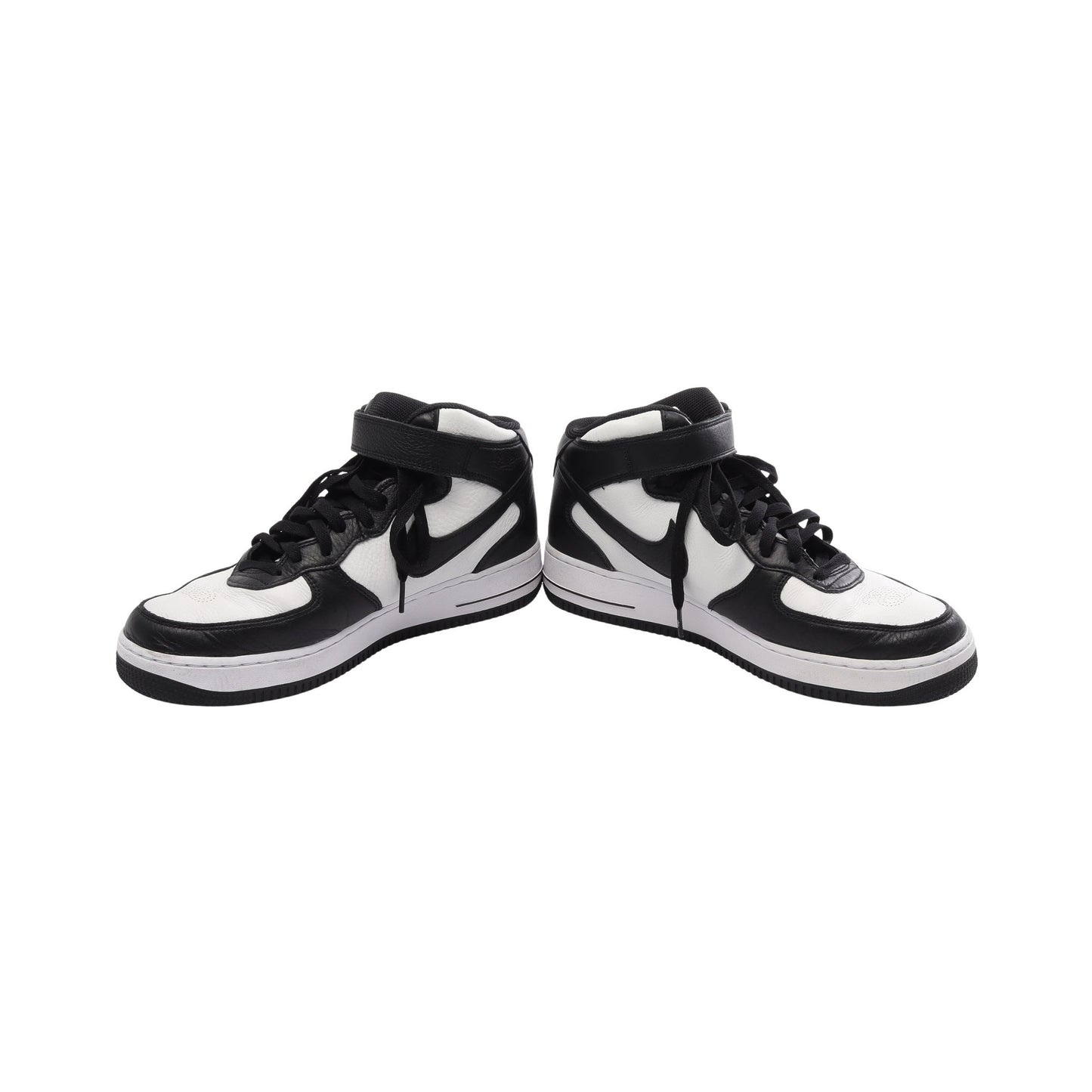 NIKE × STUSSY AIR FORCE 1 MID ハイカットスニーカー レザー ホワイト ブラック ステューシー