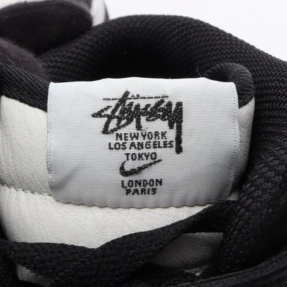 NIKE × STUSSY AIR FORCE 1 MID ハイカットスニーカー レザー ホワイト ブラック ステューシー