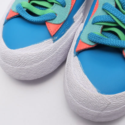 NIKE × KAWS × sacai Blazer Low スニーカー レザー ライトブルー エメラルドグリーン マルチカラー ナイキ