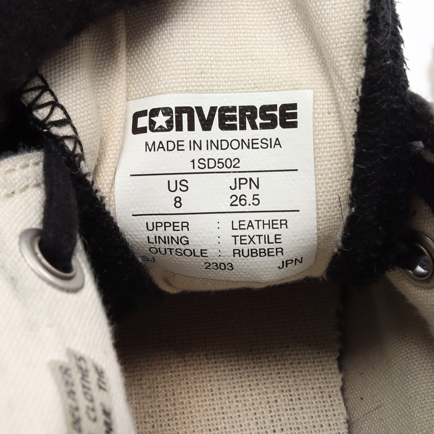 DAIRIKU × CONVERSE ALL STAR US HI ハイカットスニーカー ファブリック ブラック ダイリク
