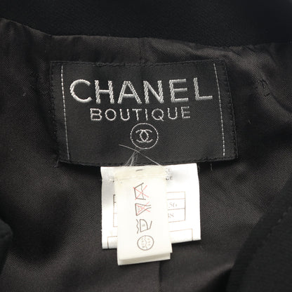 チェーンベルト付き セットアップ ウール ブラック 98P シャネル スーツ CHANEL