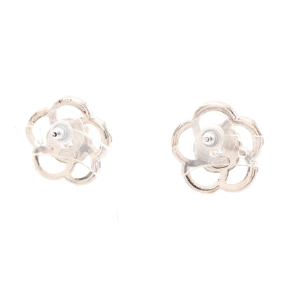 カメリア ココマーク ピアス GP ラインストーン ゴールド クリア ピンク 17S シャネル アクセサリー CHANEL